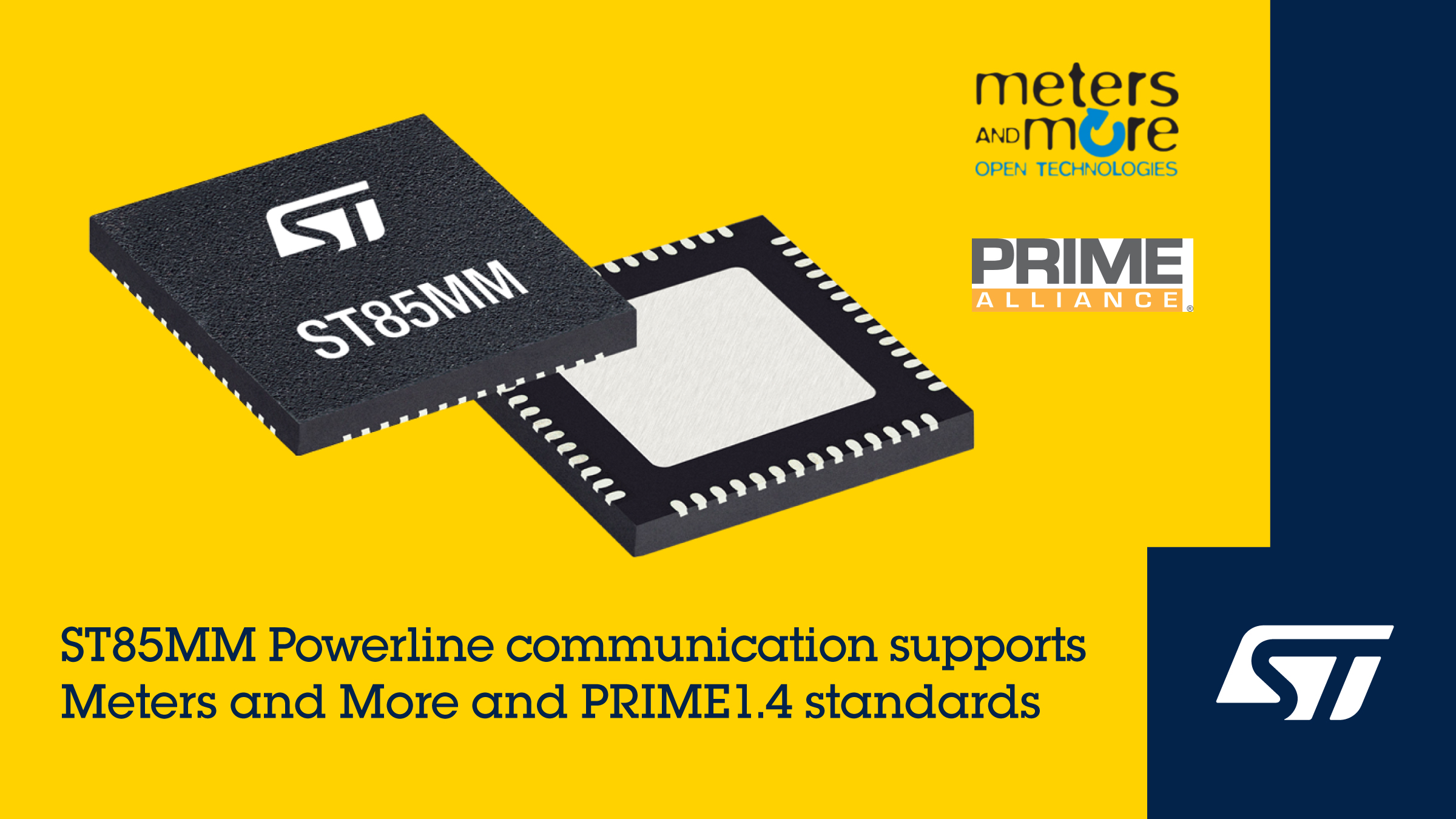 STMicroelectronics Reveals Flexible, Future-Proof Smart-Meter Communication Solution for the Energy Transition